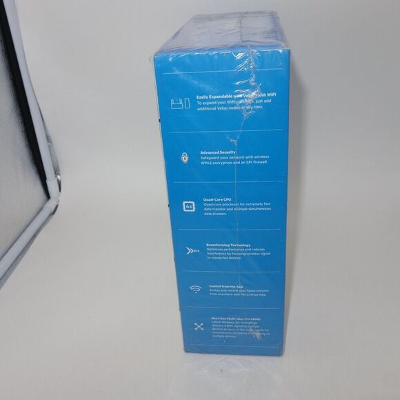 NEW Linksys Velop AC1300 Dual-Band Mesh Wi-Fi 5 System (3 Pack) White - Picture 8 of 9